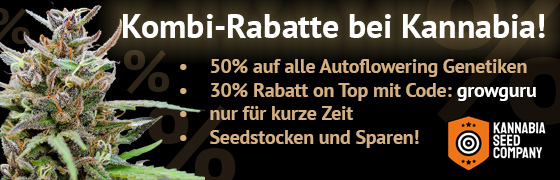 50% auf ALLE Autoflowers + 30% Kombi-Rabatt bei Kannabia