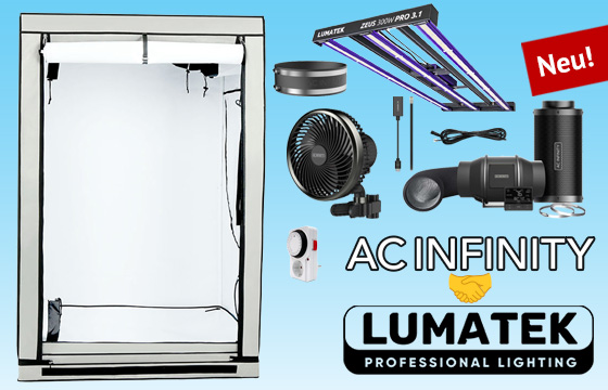 Lumatek LEDs treffen auf AC Infinity Abluft
